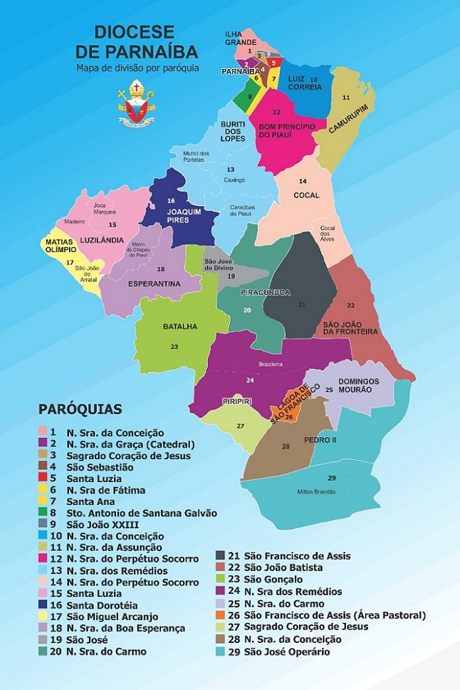 Mapa Diocese 